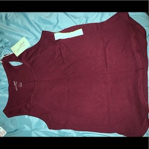 Universal thread maroon tank top